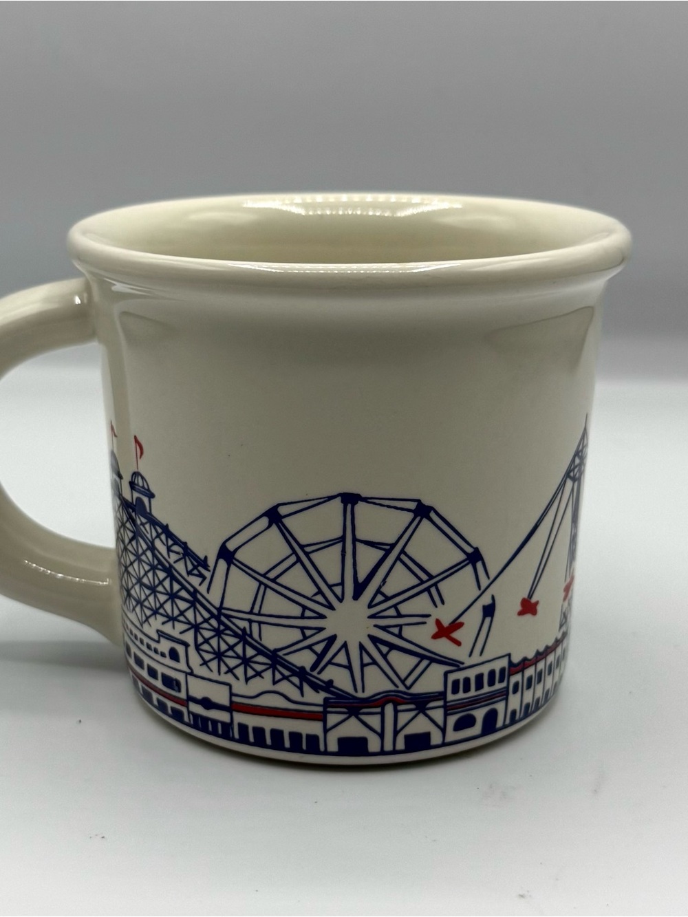 Fishs Eddy Coney Island Boardwalk Brooklyn, NYC Graphic Mug